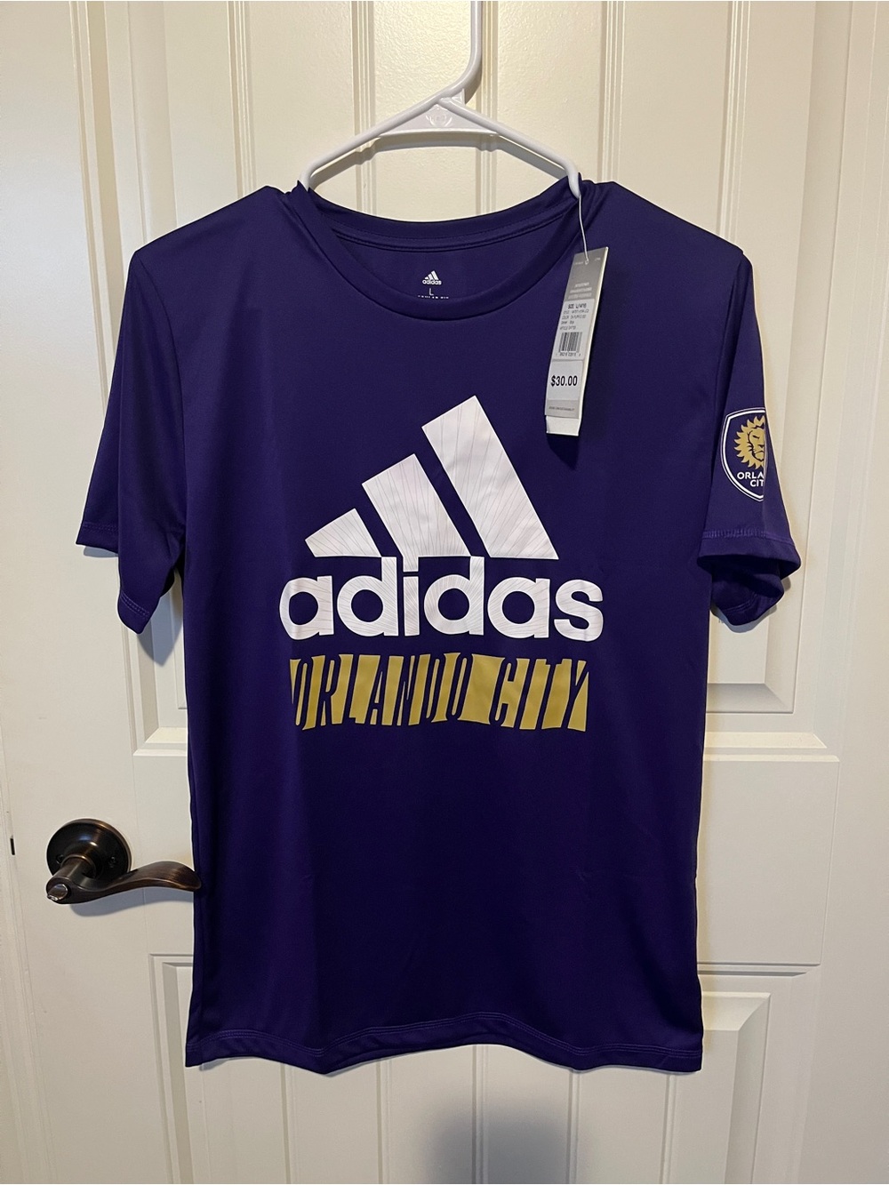 adidas Purple Orlando City Graphic Logo Tee